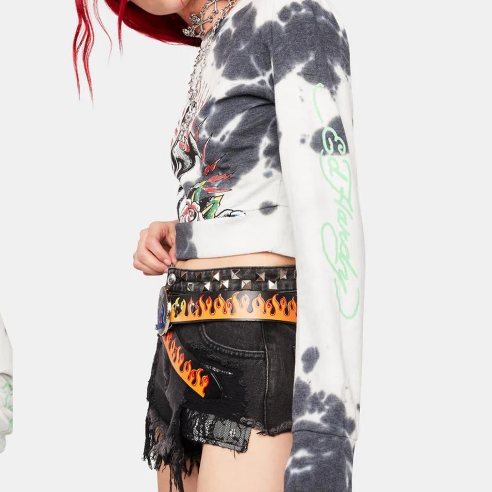 Ed Hardy Cropped Sweatshirt - Picture 2 of 6